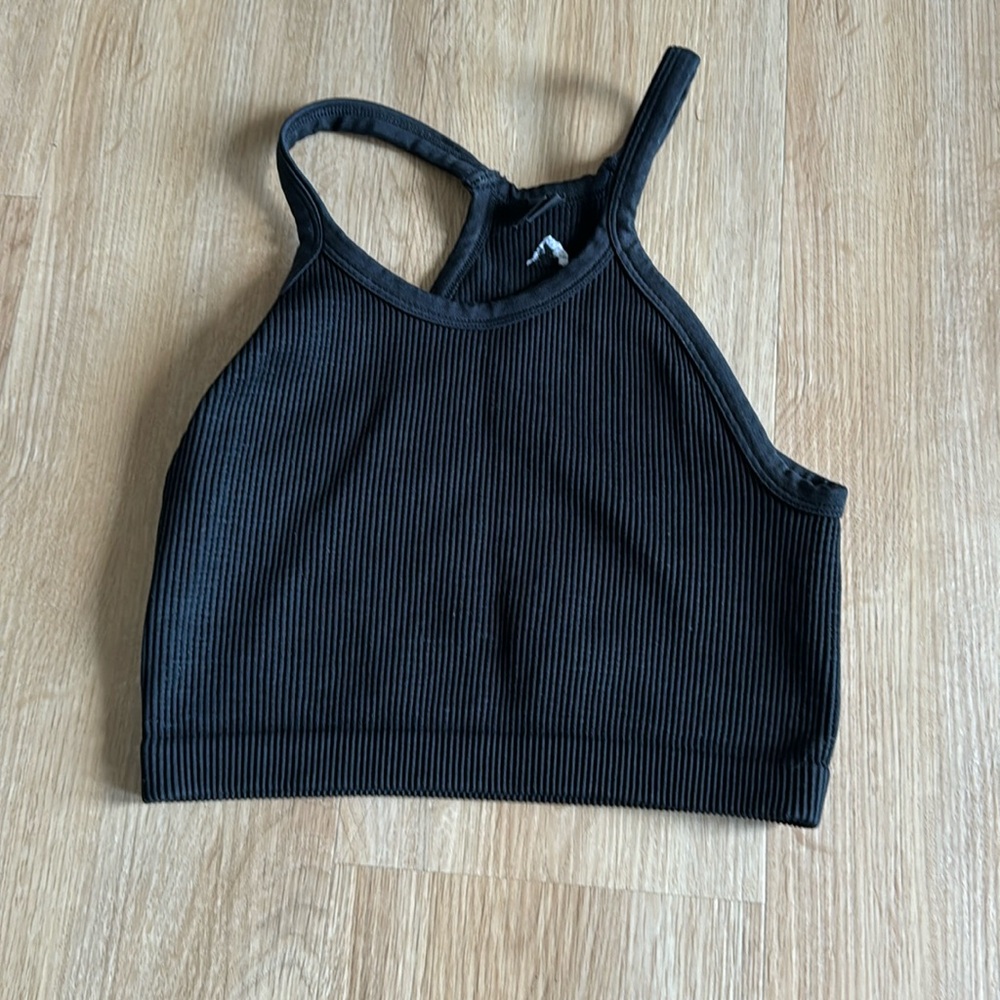 Black workout bra / top